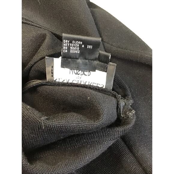 Kasper ASL x Nina Charles Knit long/SL Maxi Dress Sz. Sm Black Bejeweled Bodice - Picture 8 of 10